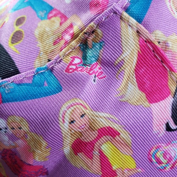 Bucket Reversible Hat Barbie Logo Pattern / Black Cap Hat - Picture 4 of 4